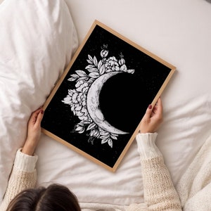 Art Print &quot;Slice&quot; Art Print, Wall Art, Moon Picture, in various sizes