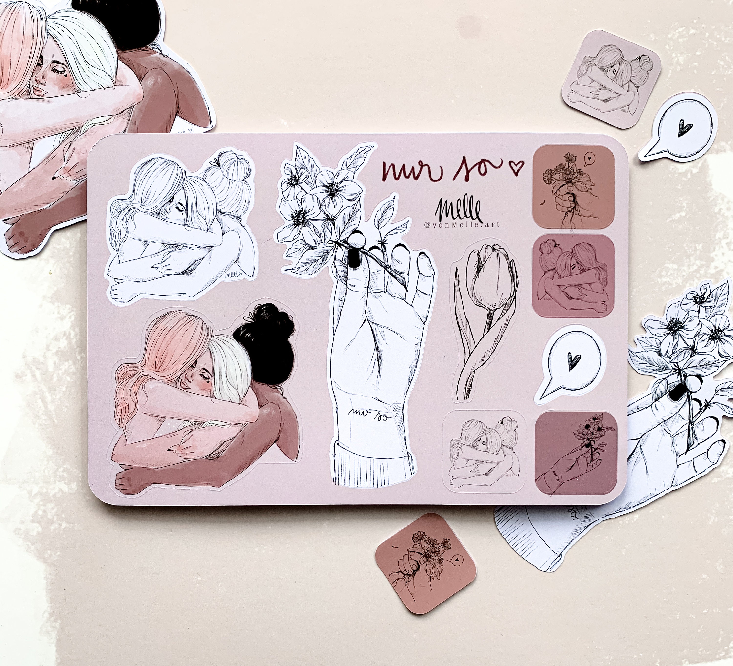 Sticker sheets "only so" 13 x 19 cm