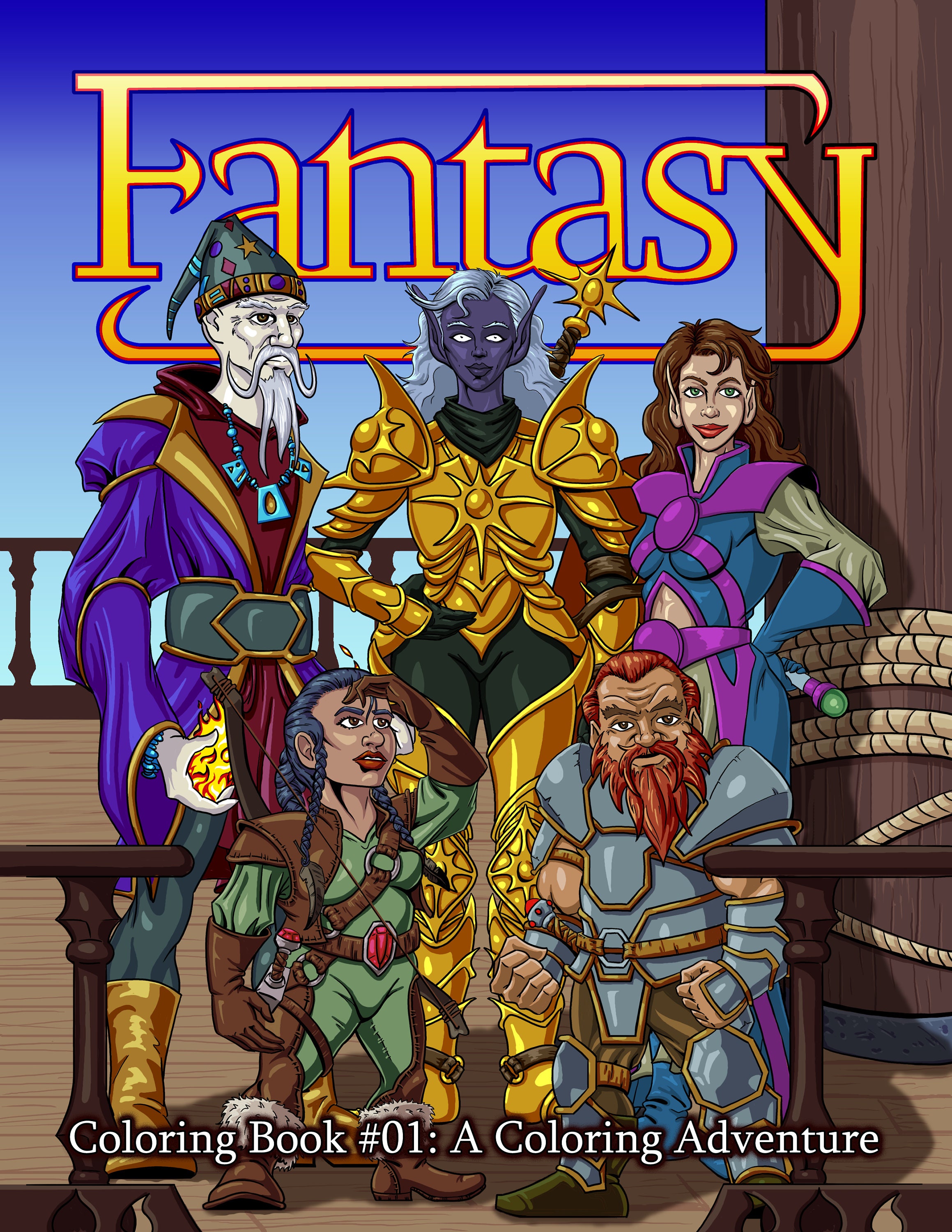 Fantasy Coloring Book 01: A Coloring Adventure by Eric Perkins - Etsy
