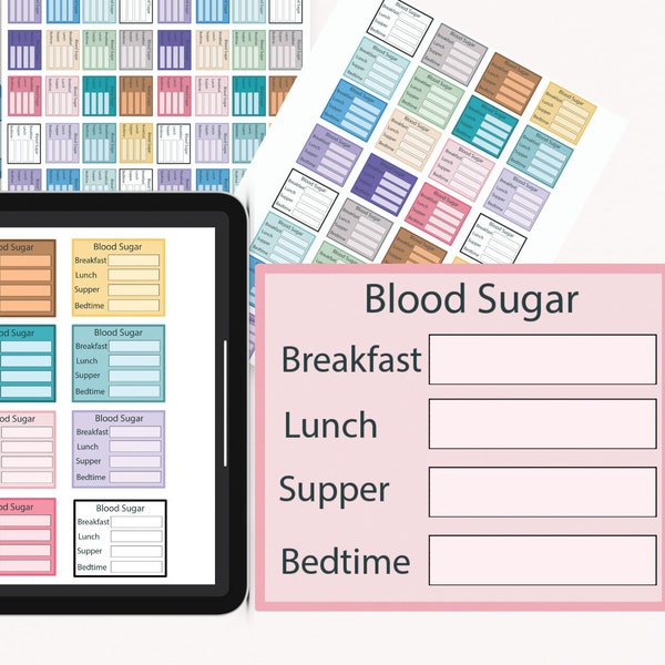 Free Printable Diabetic Log Etsy