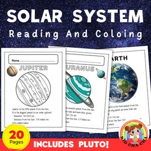 Ordering Planets | Solar System Reading & Coloring Pages And Planets Posters| Science Astronomy Activity |Space Preschool Learning Printable