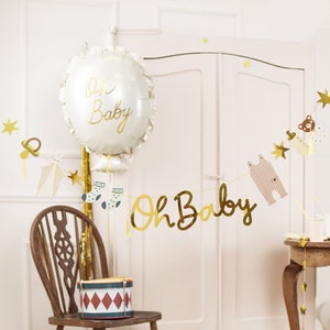 Oh Baby Girlande XL / Ballon / Topper Bild 1