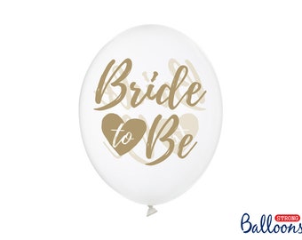 Bride to Be Ballons 6er Set