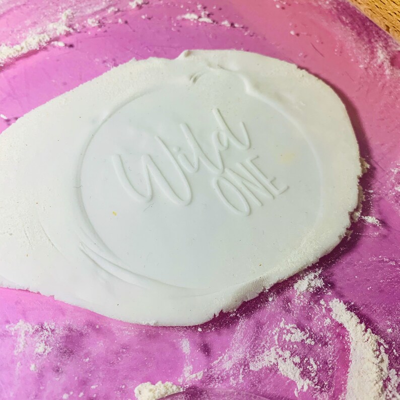 Wild One Cookie Embosser Cookie debosser Icing stamp baby Etsy