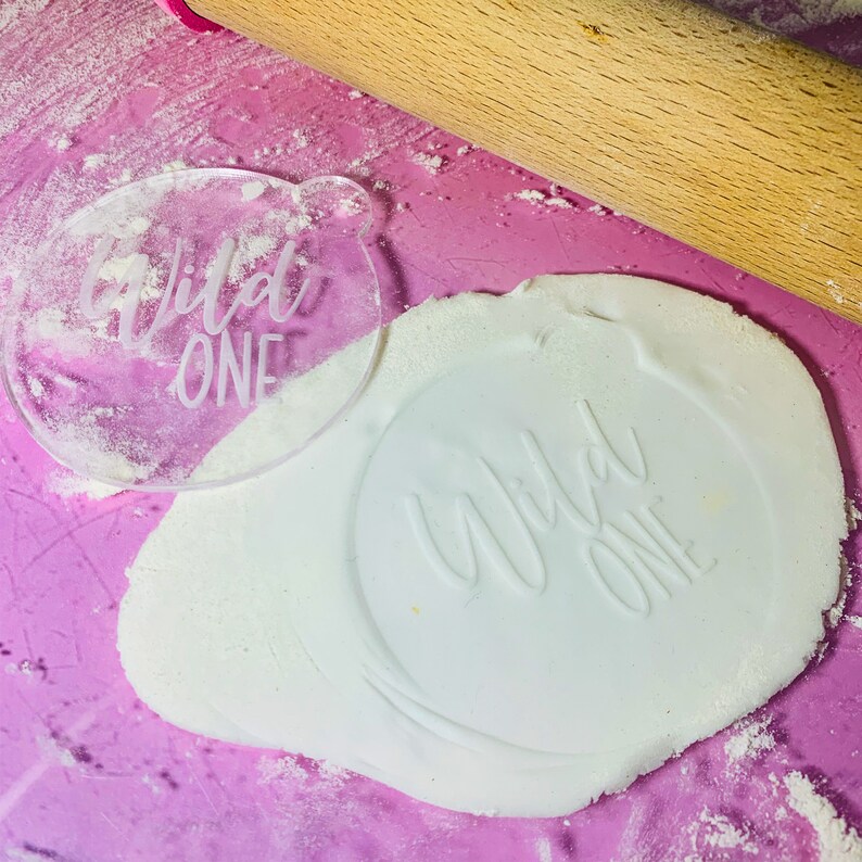 Wild One Cookie Embosser Cookie debosser Icing stamp baby Etsy