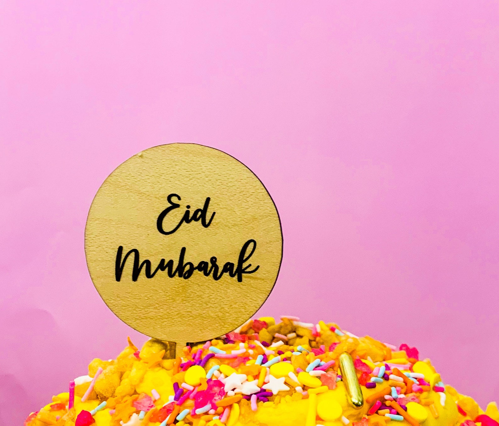 Eid Mubarak Cupcake Toppers Eid Cupcake Toppers Glitter Eid Etsy