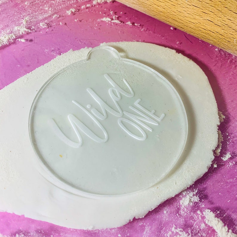 Wild One Cookie Embosser Cookie debosser Icing stamp baby Etsy