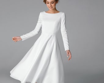 simple wedding dress for civil wedding