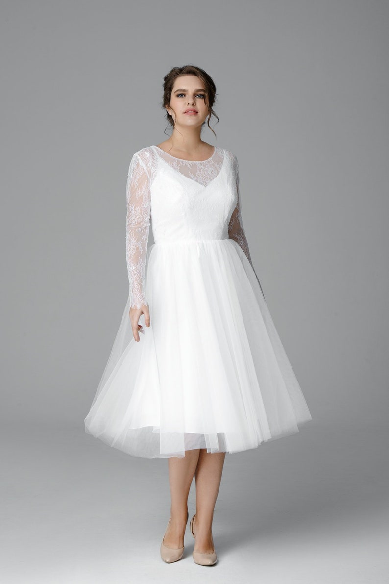 etsy short wedding dress