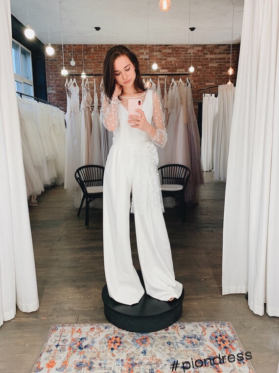etsy wedding jumpsuit