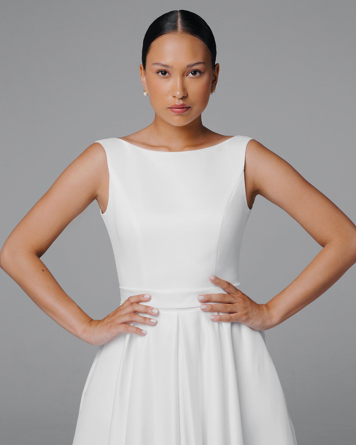 Ivory wedding dress Aline wedding dress Maxi wedding dress Etsy