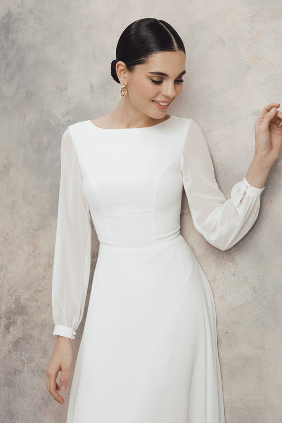 etsy short wedding dress