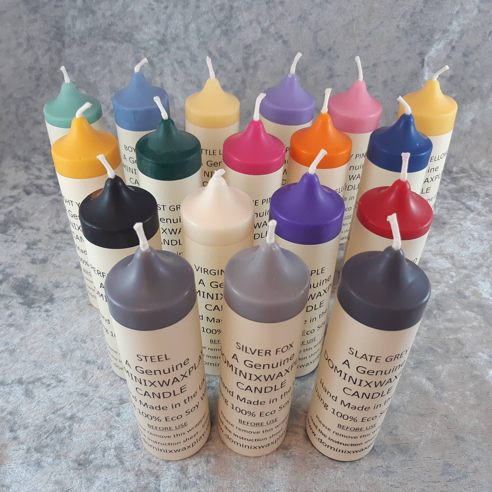 WAX PLAY CANDLES Full Collection Low Melt Bondage Candles, Kinky Bdsm