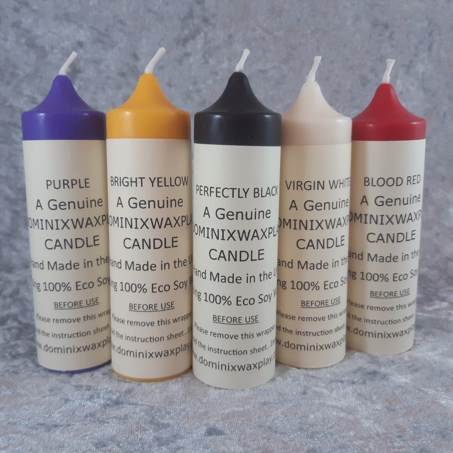 WAX PLAY CANDLES Full Collection Low Melt Bondage Candles, Kinky Bdsm
