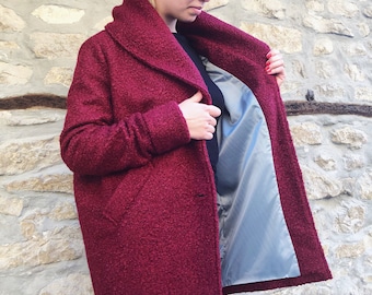 Wool Coat, Maxi Coat, Women Wool Coat, Long Wool Coat, Vintage Coat, Warm Coat, Winter Coat, Wool Coat, Casual Coat, Elegant Coat