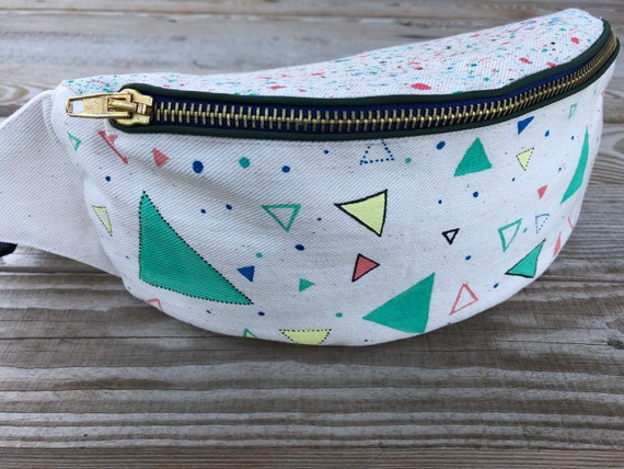 patterned bum bag