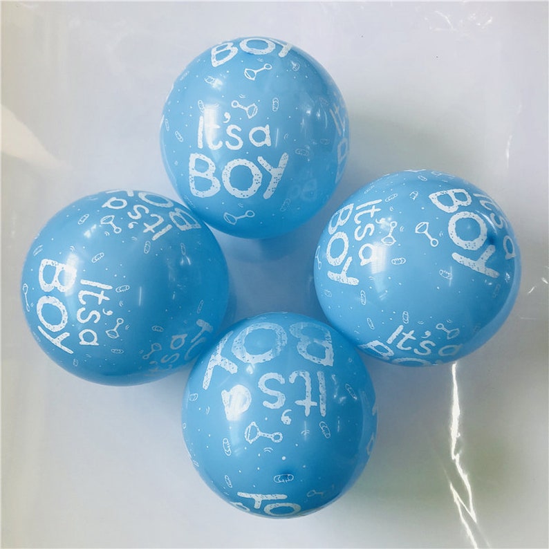 50pclot 12inch baby shower balloons its a boy it/'s a girl printed balloons baby shower Birthday party decorations ballon supply
