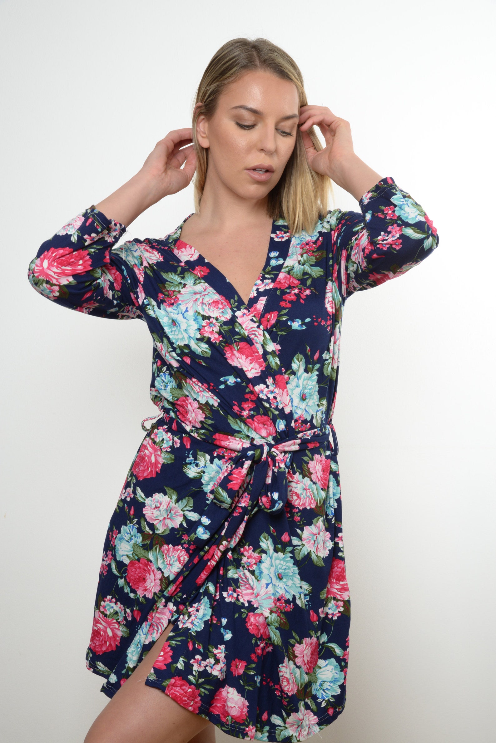 Mommy and Me Robe and Swaddle Set/ Maternity Delivery Labor Nursing