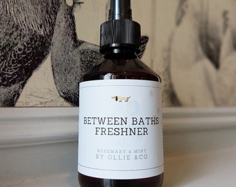 Between Baths' Dog Freshner Coat Spray with Rosemary & Mint