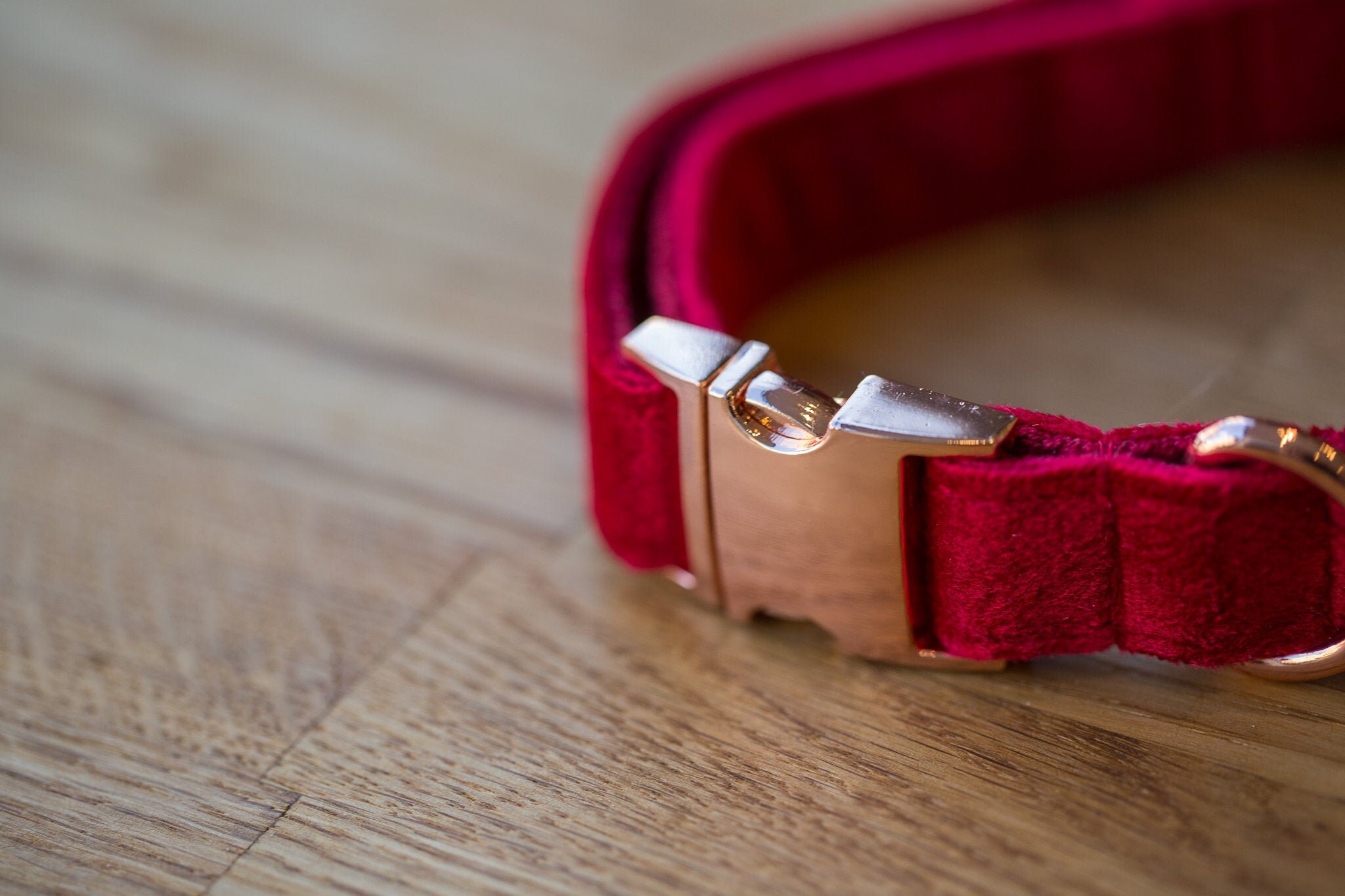 ruby red dog collar