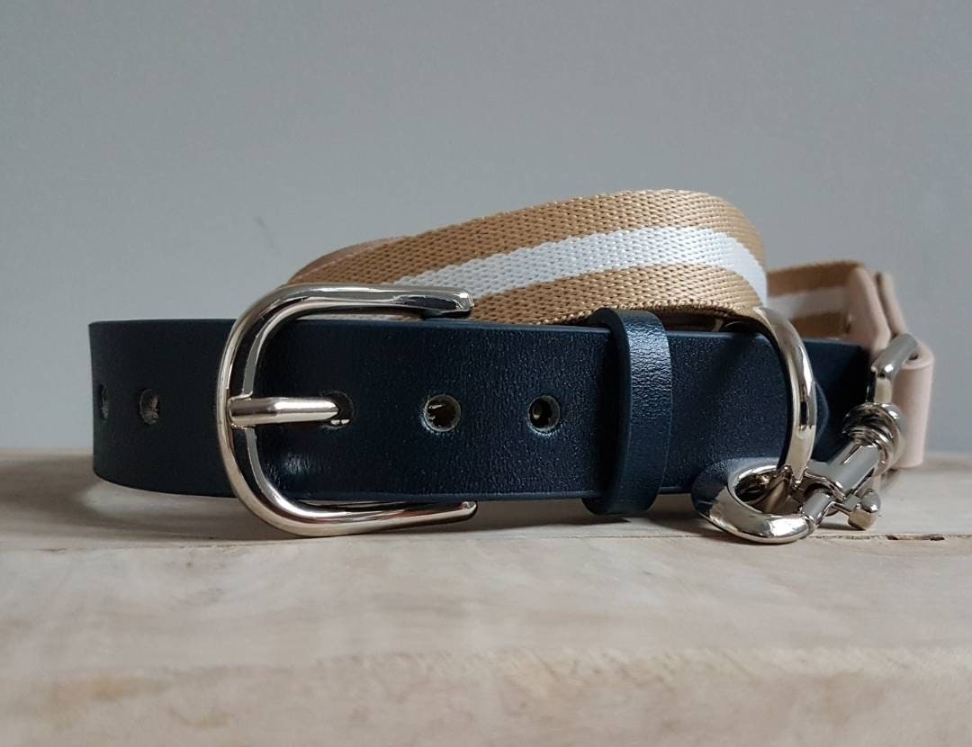 Super Soft Genuine Leather Classic French Navy Silver Buckled | Etsy