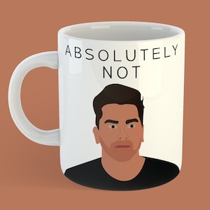 Absolutely Not - Schitt&#39;s Creek Mug - David Rose Gift - Gift for Him - Schitt&#39;s Creek Merch - Funny Gift Idea - Unique Gift - Birthday