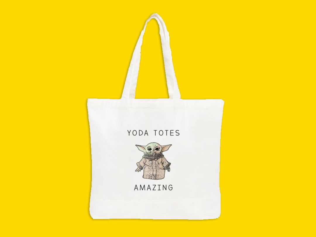 Baby YODA TOTES AMAZING Tote Bag 100 Cotton Single Sided Tote Bag the