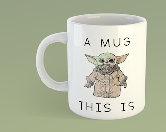 Una taza Esto es - Green Space Baby Mug - Office Humor - Nuevo regalo de trabajo - Lugar de trabajo presente - Co Worker Secret Santa