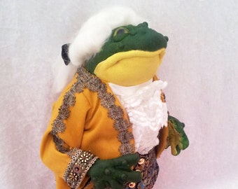 Cloth Art Doll Pattern "Toad of Toad Hall" By Suzette Rugolo