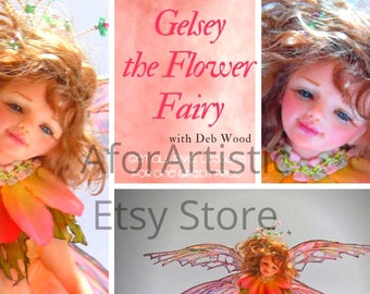 E-Class - Gelsey A Springtime Flower Fairy by Deb Wood, Polymer Clay Artist