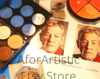 E-Class - Portrait Study of Sir Ian McKellen By Maria Saracino, Polymer Clay Artist