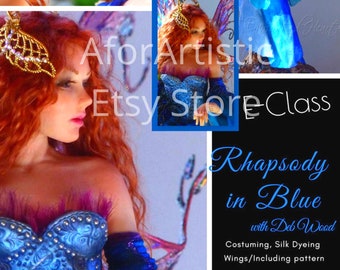 E-Klasse - Rhapsody in Blue Costuming-serie, onderdeel van Deb Wood, Polymer Clay Artist
