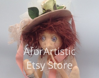 Cloth Art Doll Pattern /"Fennella the Mermaid/" By Jill Maas