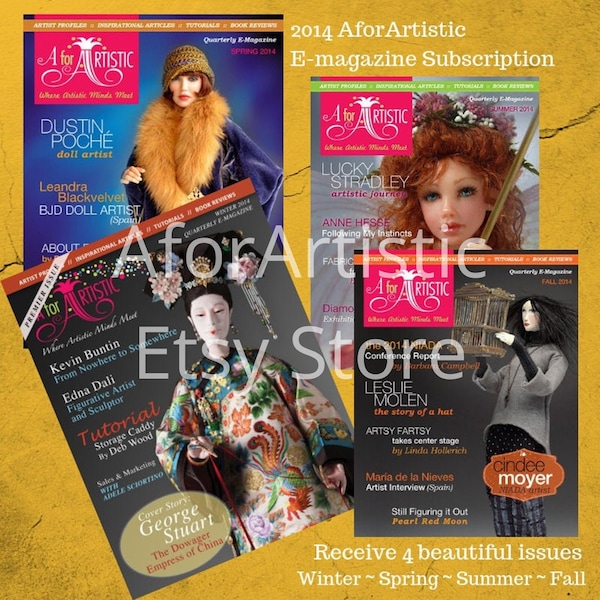 E-Magazine - 2014 AforArtistic Quarterly Subscription