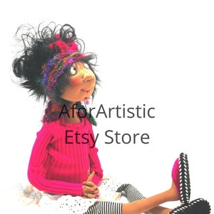E-Pattern - Poppy by Jill Maas, Cloth Doll Artist