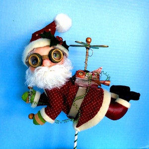 E-Pattern - Jet Pack Santa – Steampunk Santa Doll By Susan Barmore