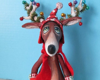 E-Pattern - Skating Reindeer By Susan Barmore