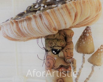 E-Pattern Fairy Doll Toadstool By Paula McGee, Cloth Doll Artist
