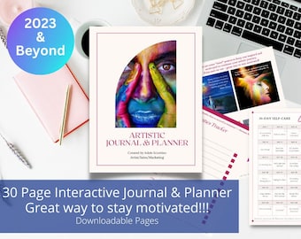 Artistic Interactive JOURNAL & PLANNER - 2023 and Beyond