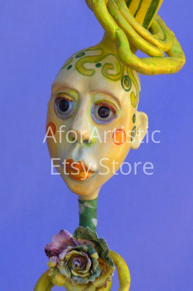 E class Chelsea Cheeks by Linda Hollerich, Paper Clay Artist Etsy