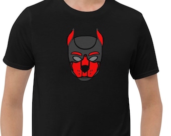 Red Pup Hood Short-Sleeve T-Shirt