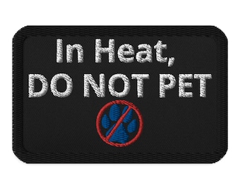 Adequately Warned Embroidered patches
