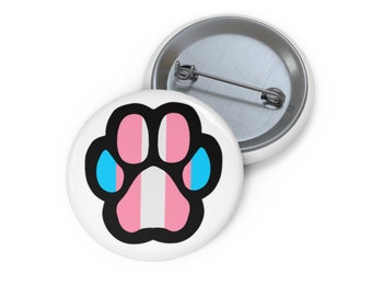 Trans pup pride Pin Buttons