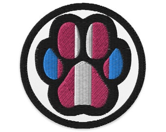 Trans Pup Pride Embroidered patches