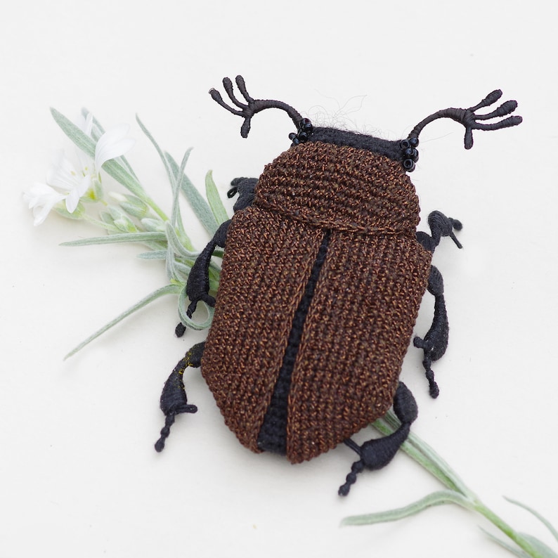 Crochet Beetle tutorial Beetle pattern Making a beetle step by Etsy