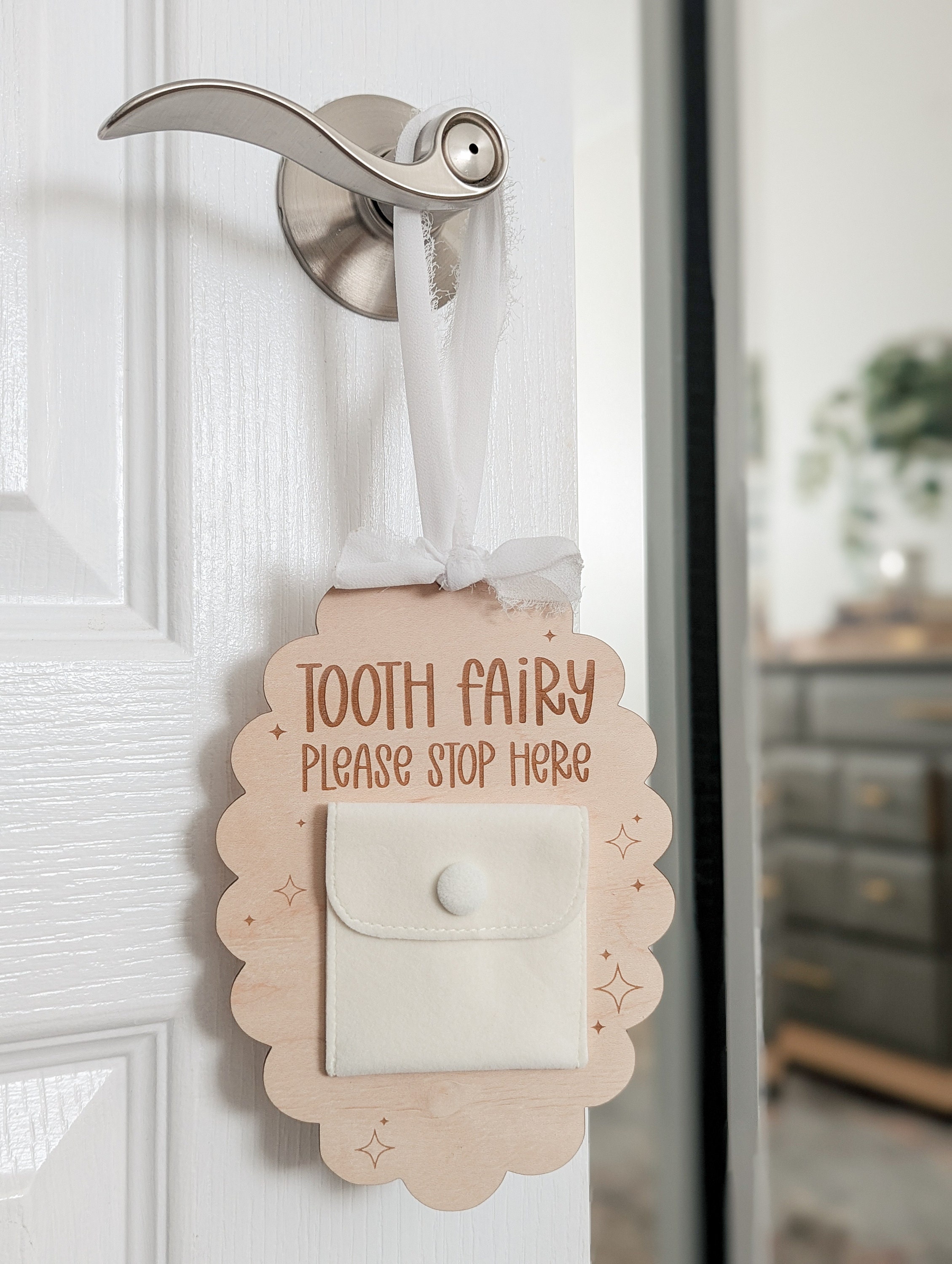 Tooth Fairy Door Hanger | Tooth Fairy Pouch | Tooth Holder | Tooth ...