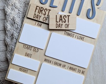 First day/Last Day School Board | School Sign | First Day of Last Day of | Kids Back To School Sign | Photo Prop | School Prop | Photo Prop
