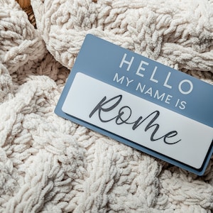 Hello My Name Is Sign | Hello Birth Announcement | Hello Baby | Baby Name Sign | Birth Announcement | Name Reveal | Name Announcement