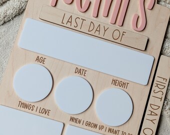 First day/Last Day School Board | School Sign | First Day of Last Day of | Kids Back To School Sign | Photo Prop | School Prop | Photo Prop