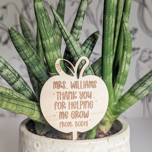 Plant Stake for Teacher | Plant Decor | Teacher Gift | Teacher Appreciation | Unique Teacher Gifts | Plant Lover | Principal Gift | EA Gift